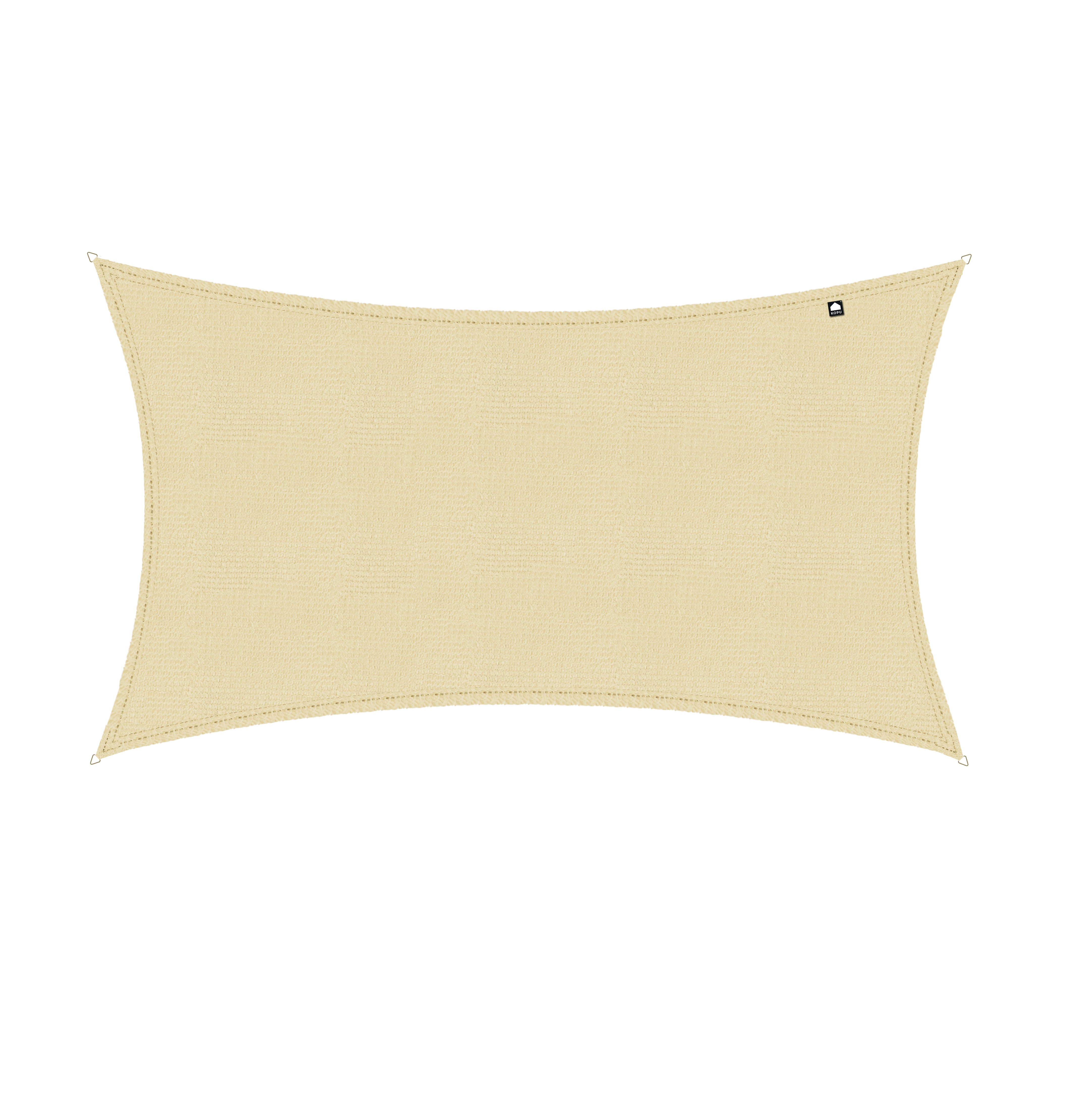 Kopu® Schaduwdoek Rechthoek 280 gram Waterdoorlatend 4x6 m - Creme