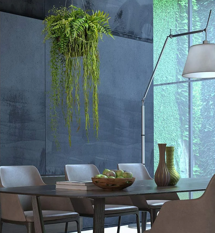 Kopu® Kunstplant Decoratieve bal met varens en mos 40x120cm groen