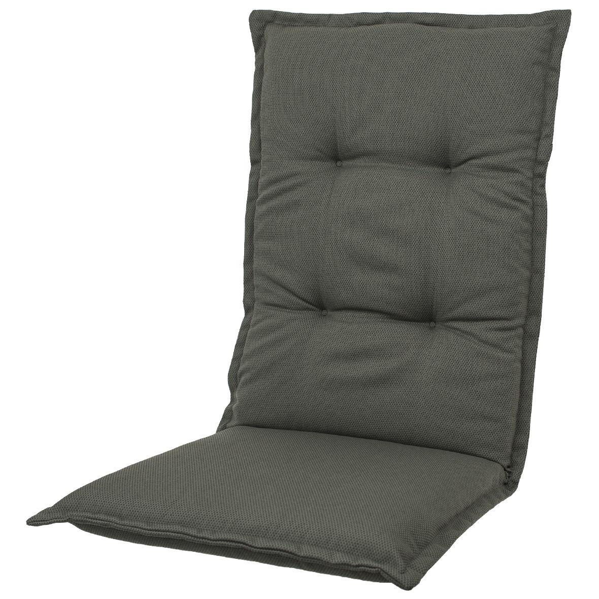 Kopu® Manchester Grey Bequemes Gartenkissen mit hoher Rückenlehne – Grau