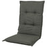 Kopu® Manchester Grey Bequemes Gartenkissen mit hoher Rückenlehne – Grau