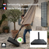 Kopu® Vulbare Parasolvoet 40 kg met wielen voor Parasols - Antraciet