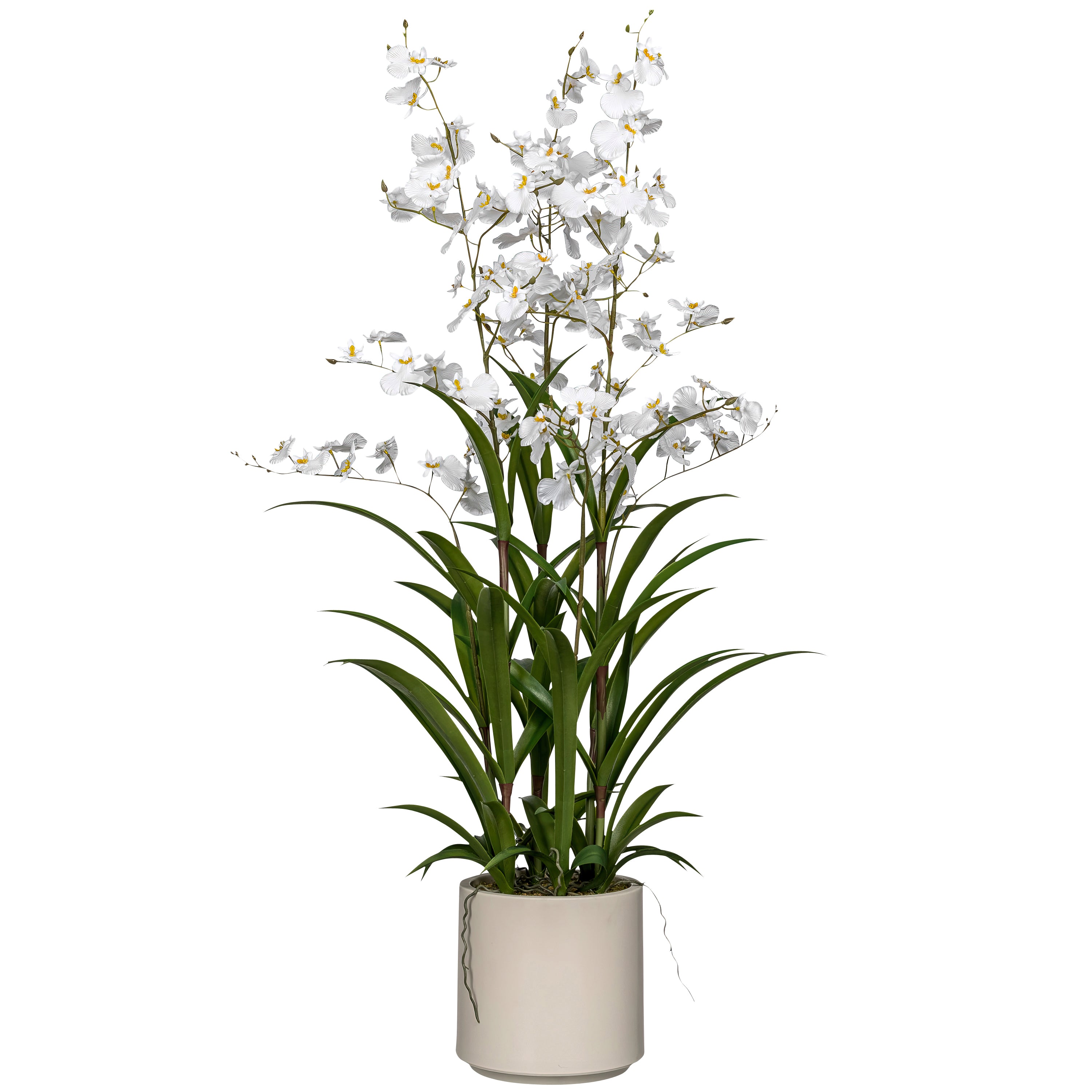 Kopu® Kunstbloem Orchidee Oncidium 98cm in pot - Wit