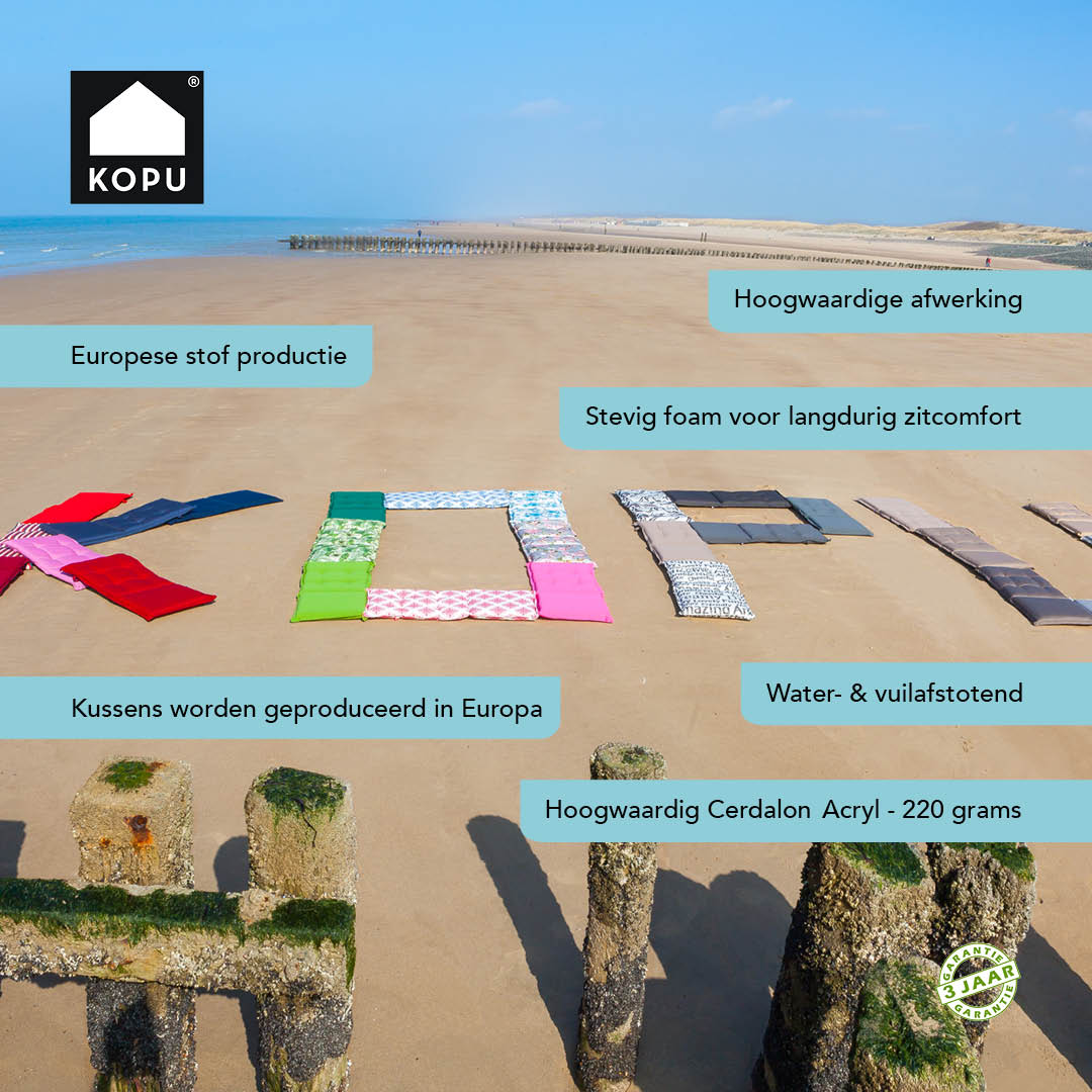 Kopu® Prisma Forest Green - Tuinkussen Lage Rug - Groen