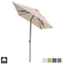 Kopu® Leon Parasol Rechthoek 150x250 cm - Balkonparasol met Hoes - Creme