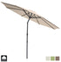 Kopu® Valencia Parasol Rond 300 cm met Beschermhoes - Creme