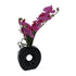 Kopu® Künstliche Blume Flieder-Orchidee 35 cm in schwarzer Vase – Phalenopsis