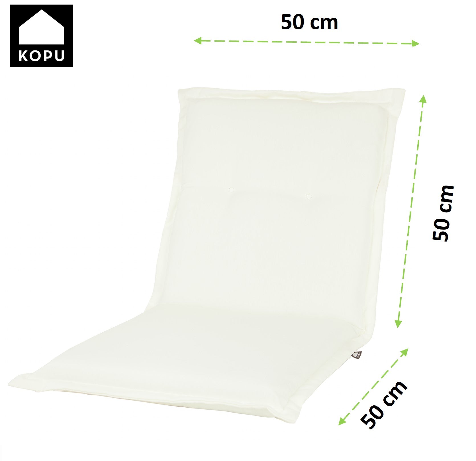 Kopu® Prisma Grey Tuinkussen Lage Rug - Zitkussen - Grijs
