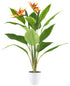 Kopu® Kunstplant Strelitzia 80cm pot wit/groen - Paradijsvogelplant