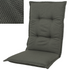Kopu® Manchester Grey Bequemes Gartenkissen mit hoher Rückenlehne – Grau