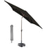 Kopu® Vierkante Parasol Altea 230 cm – met Hoes - Zwart