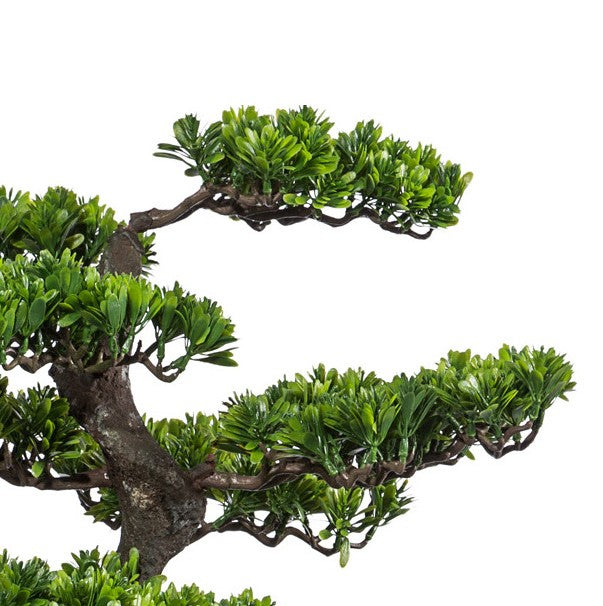 Kopu® Kunstplant Bonsai 75 cm - in zwarte Pot - Bonsai boompje