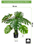 Kopu® Kunstplant Split Philodendron 90 cm - 8 bladeren - Nepplant