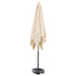 Kopu® vierkante parasol Malaga 200x200 cm met hoes - Naturel