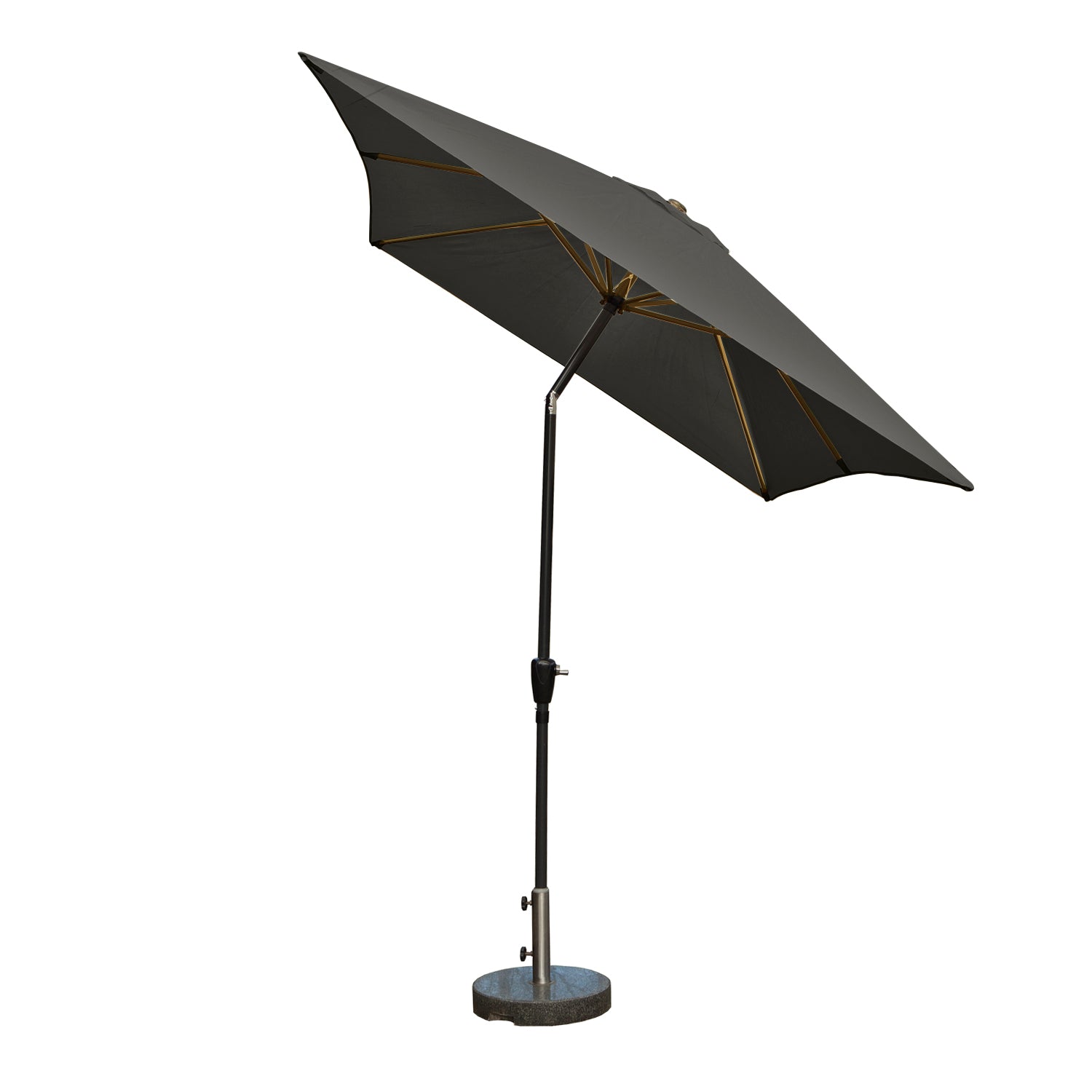 Kopu® rechthoekige parasol Bilbao 150x250 cm met voet - Antraciet