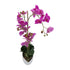 Kopu® Kunstbloem Orchidee 60 cm Roze met Schaal Ovaal - Phalaenopsis
