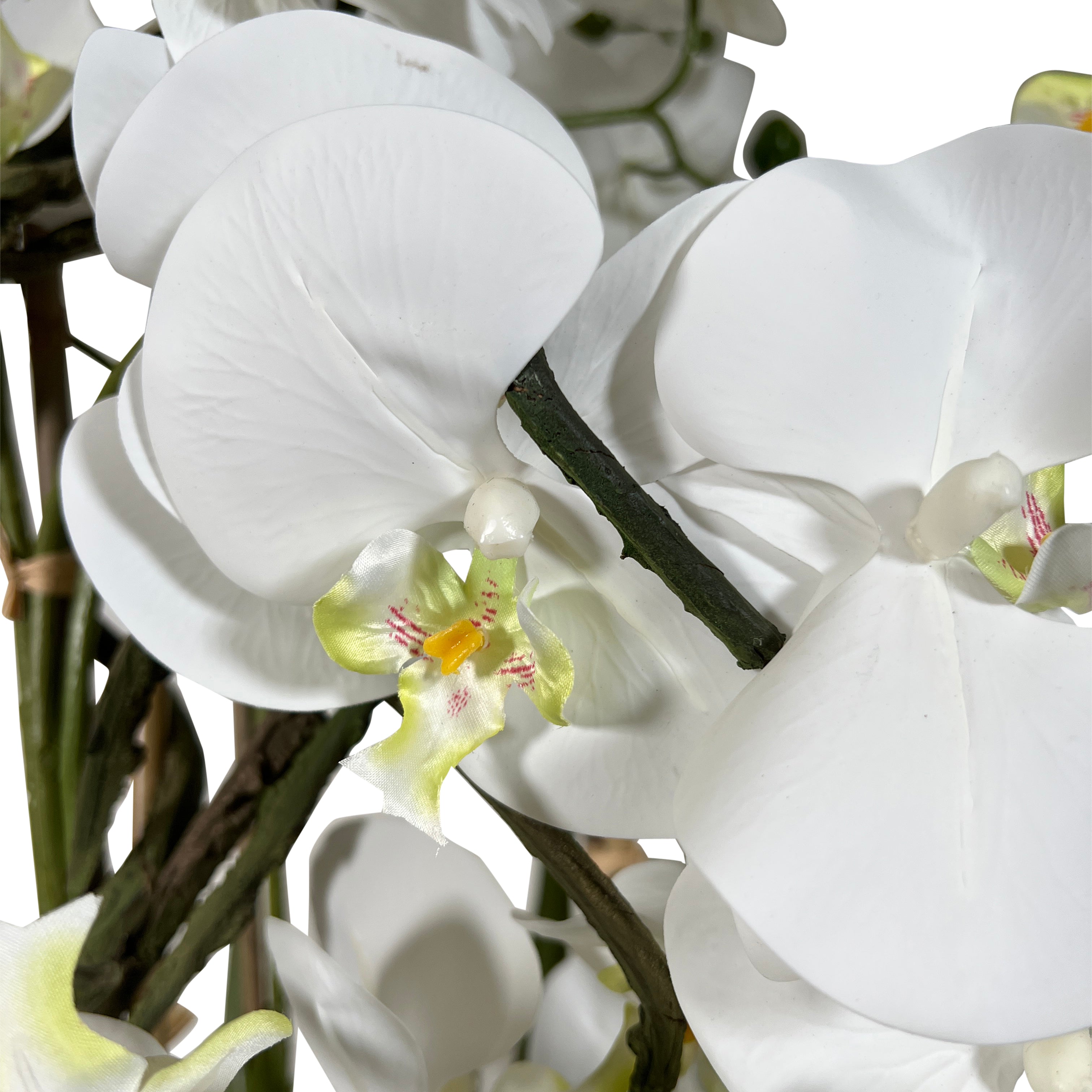 Kopu® Kunstplant Orchidee 160 cm Wit in Hoge Bloempot - Phalaenopsis