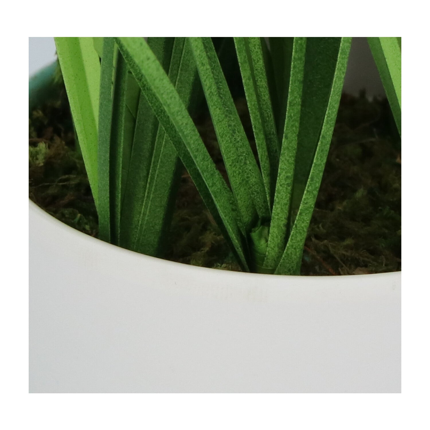 Kopu® set 3 stuks kunstplanten Grasplant 40/50/60 cm in Witte Sierpot