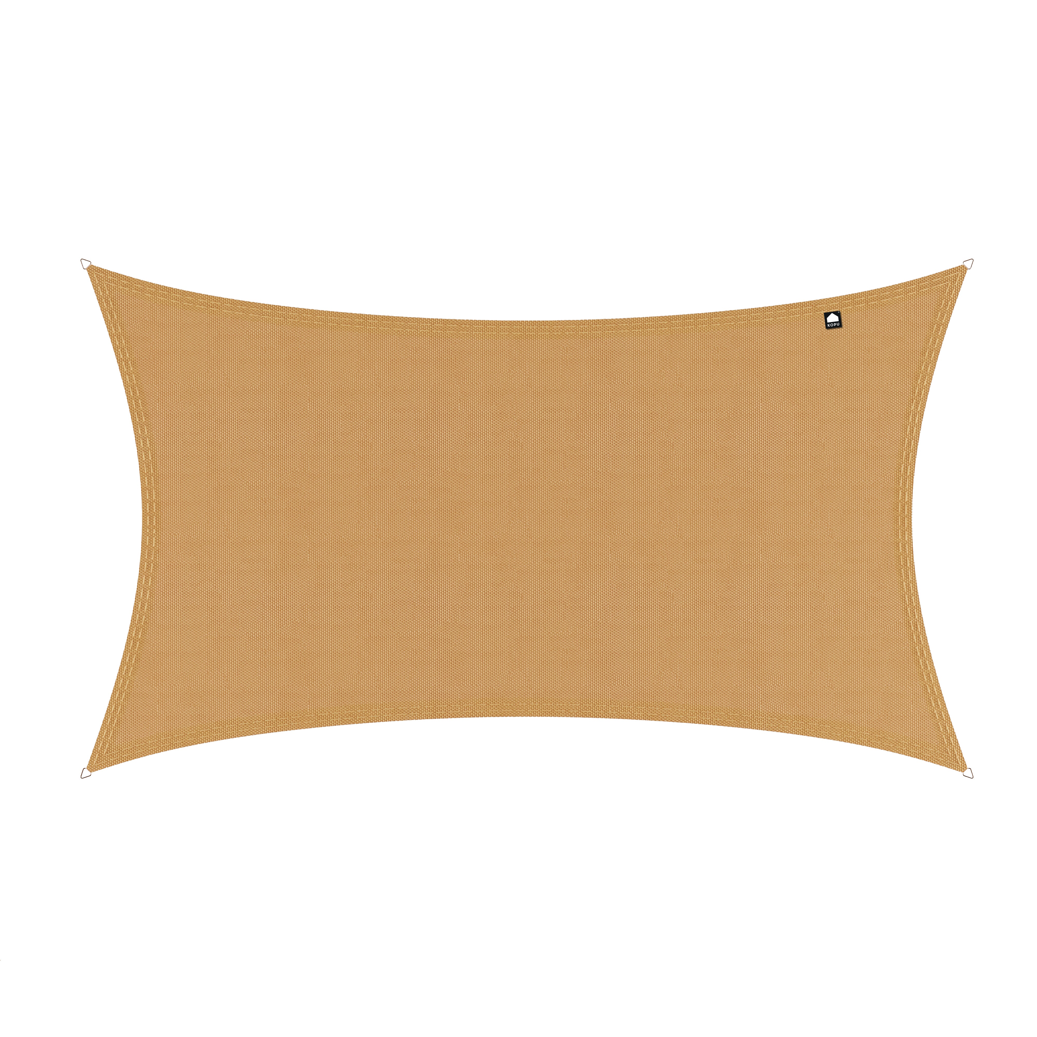 Kopu® Sonnensegel, rechteckig, 3 x 5 m, wasserdicht – Sonnensegel – Sand