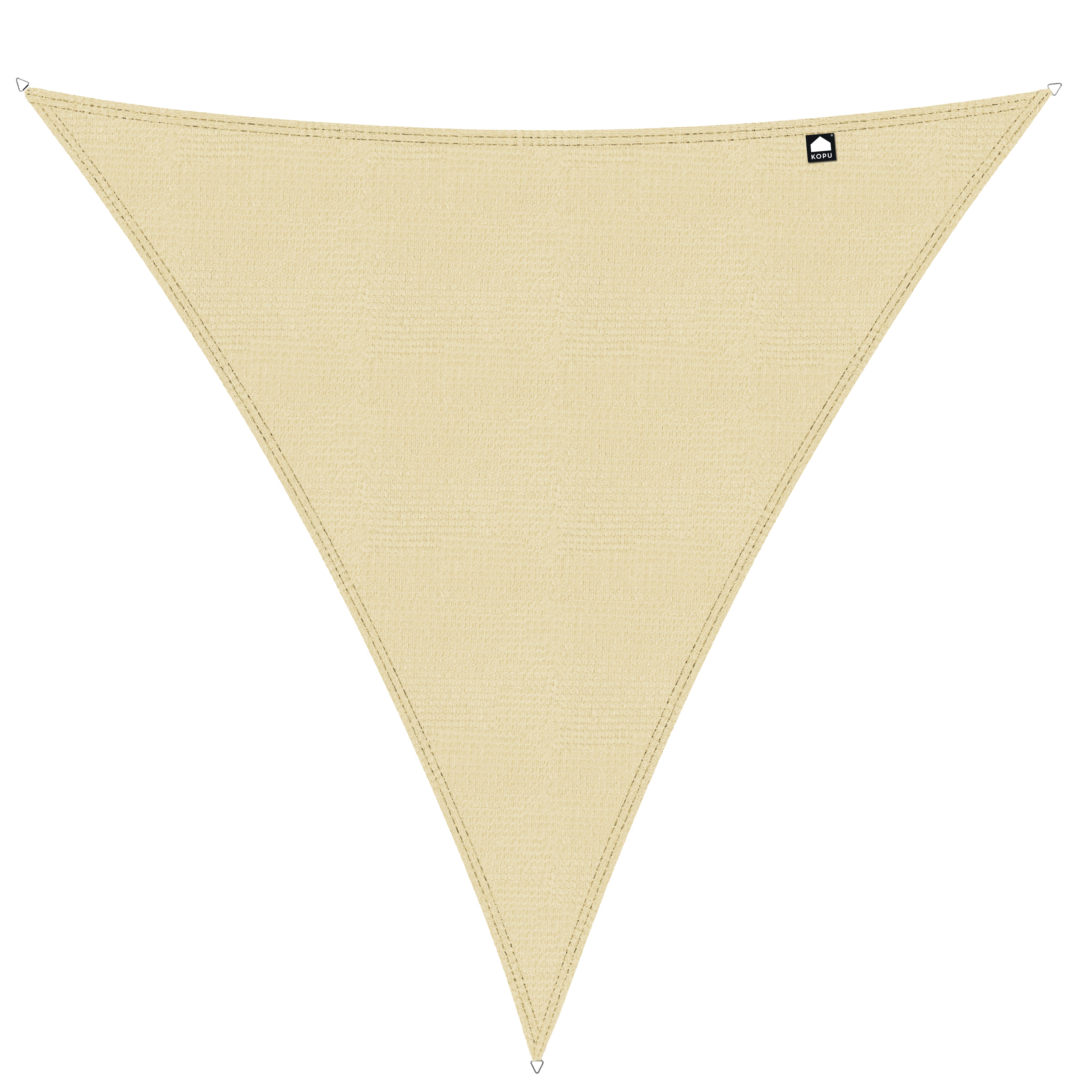 Kopu® Schaduwdoek Driehoek 3 mtr - 280 grams Waterdoorlatend - Creme