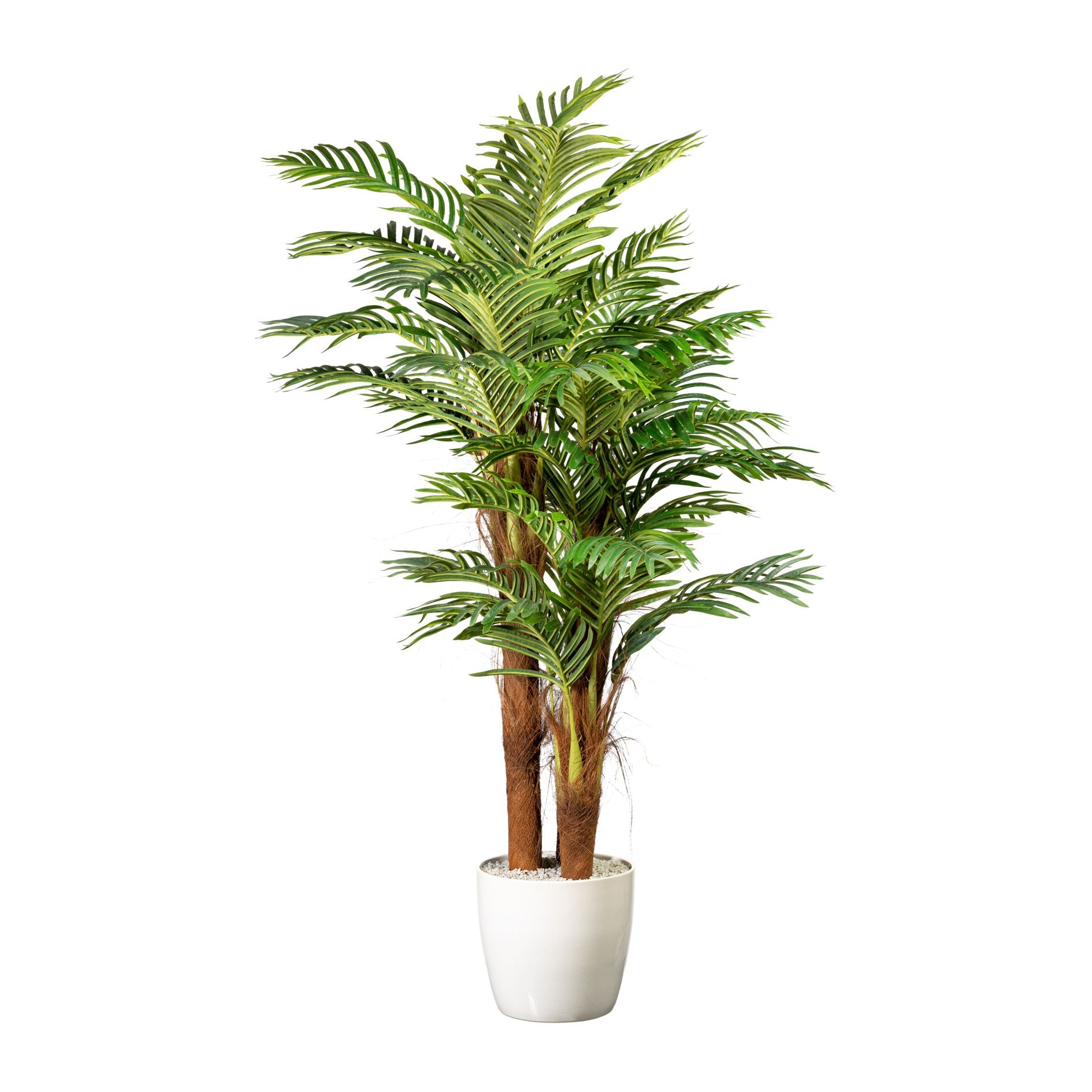 Kunstpflanze 160 – Kunstpflanze Kopu® Areca-Palme kopu schwarzer 3 Topf – – Stämme cm