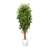 Kopu® Kunstplant Ficus Smal 150 cm in pot met Natuurstam