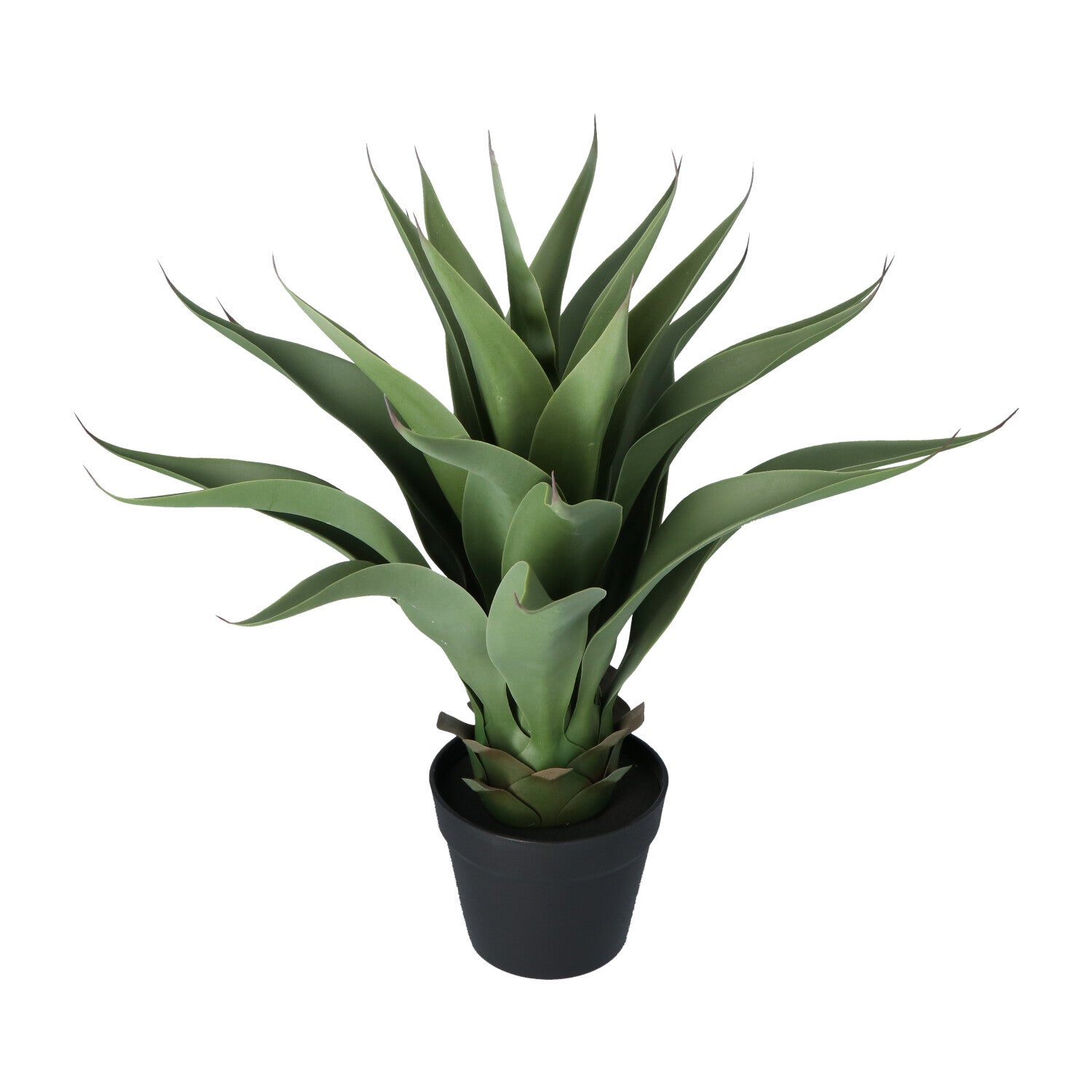 Kopu® Kunstplant Agave 57 cm in zwarte Pot - 25 bladeren - Nepplant