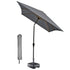 Kopu® rechthoekige parasol Bilbao 150x250 cm met hoes - Grey