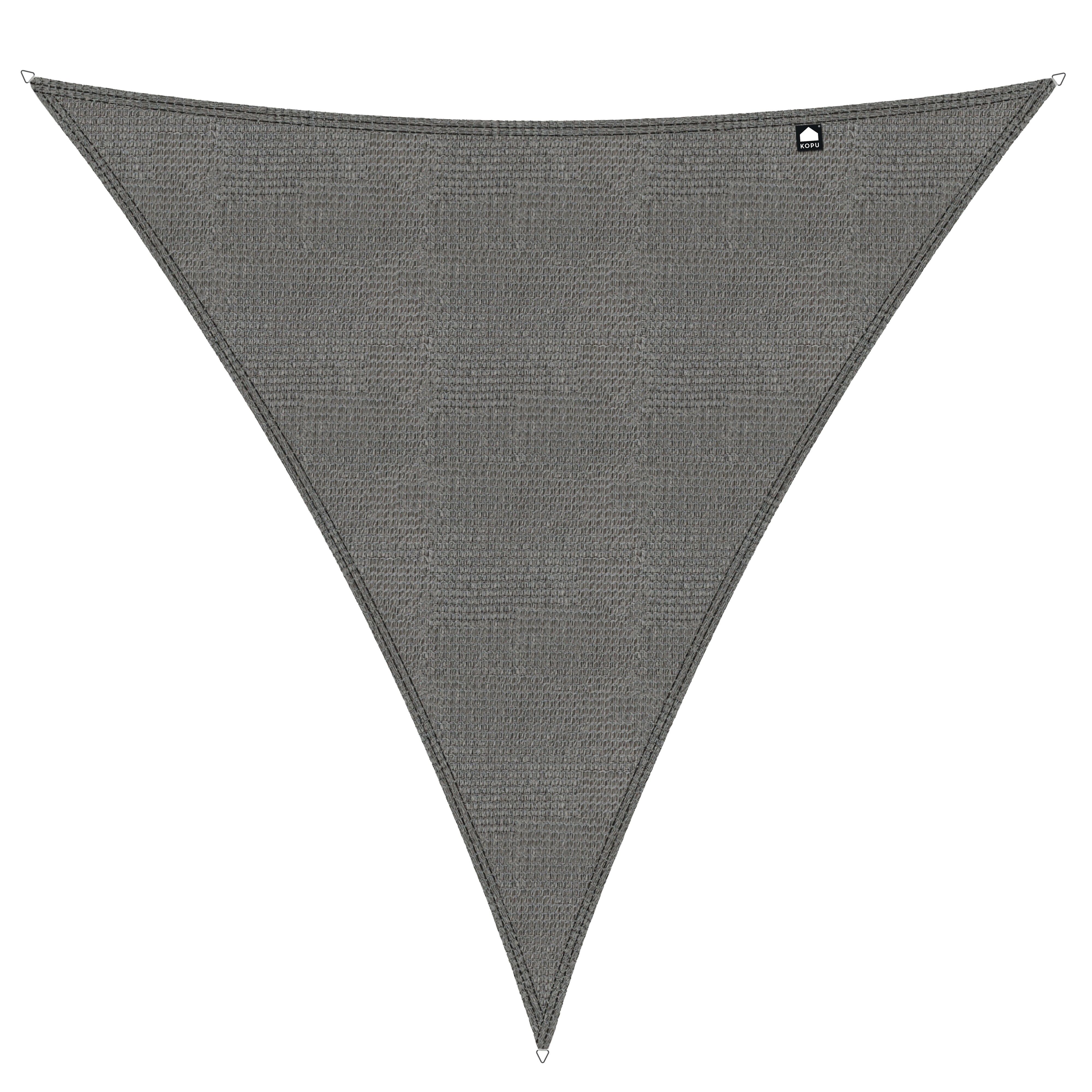 Kopu® Schaduwdoek Driehoek 4 mtr - 280 grams Waterdoorlatend - Grijs