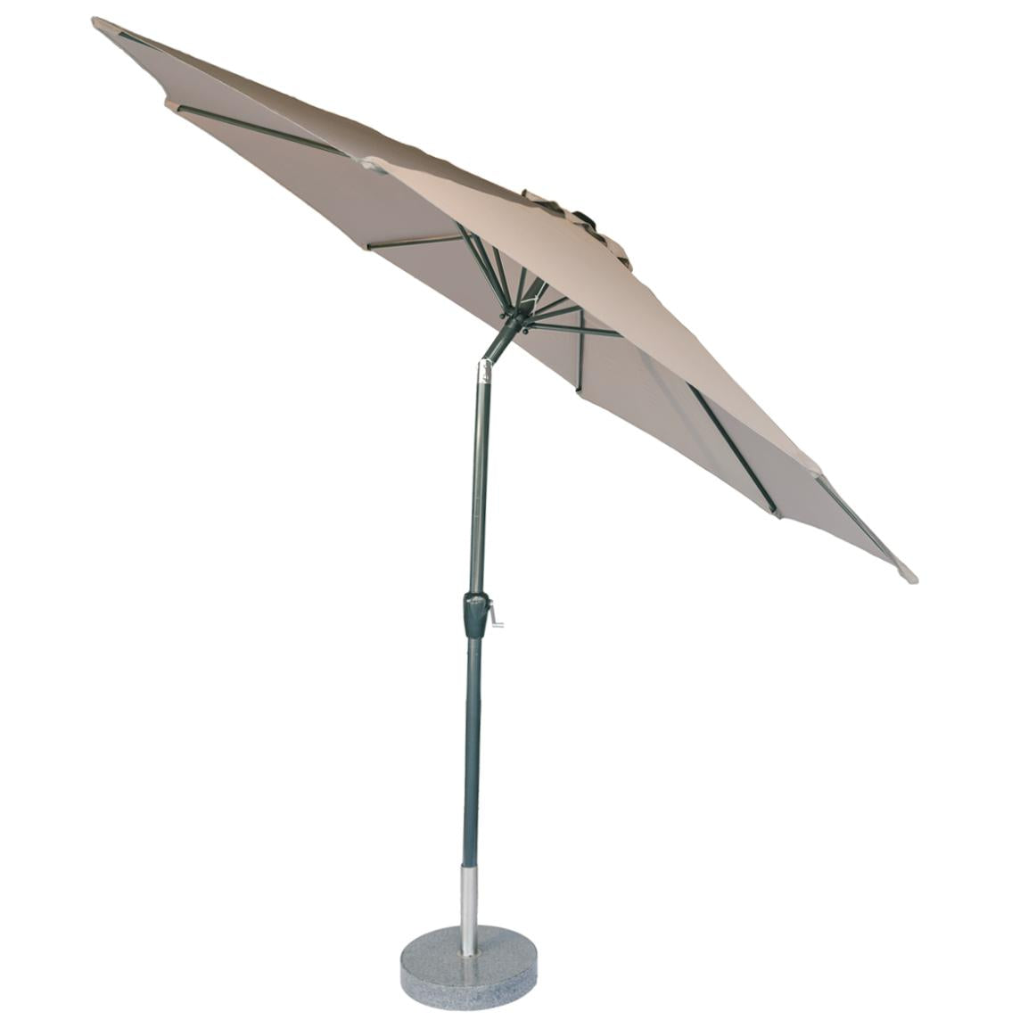 Kopu® Ronde stok-Parasol 300 cm Calma met Beschermhoes - Taupe