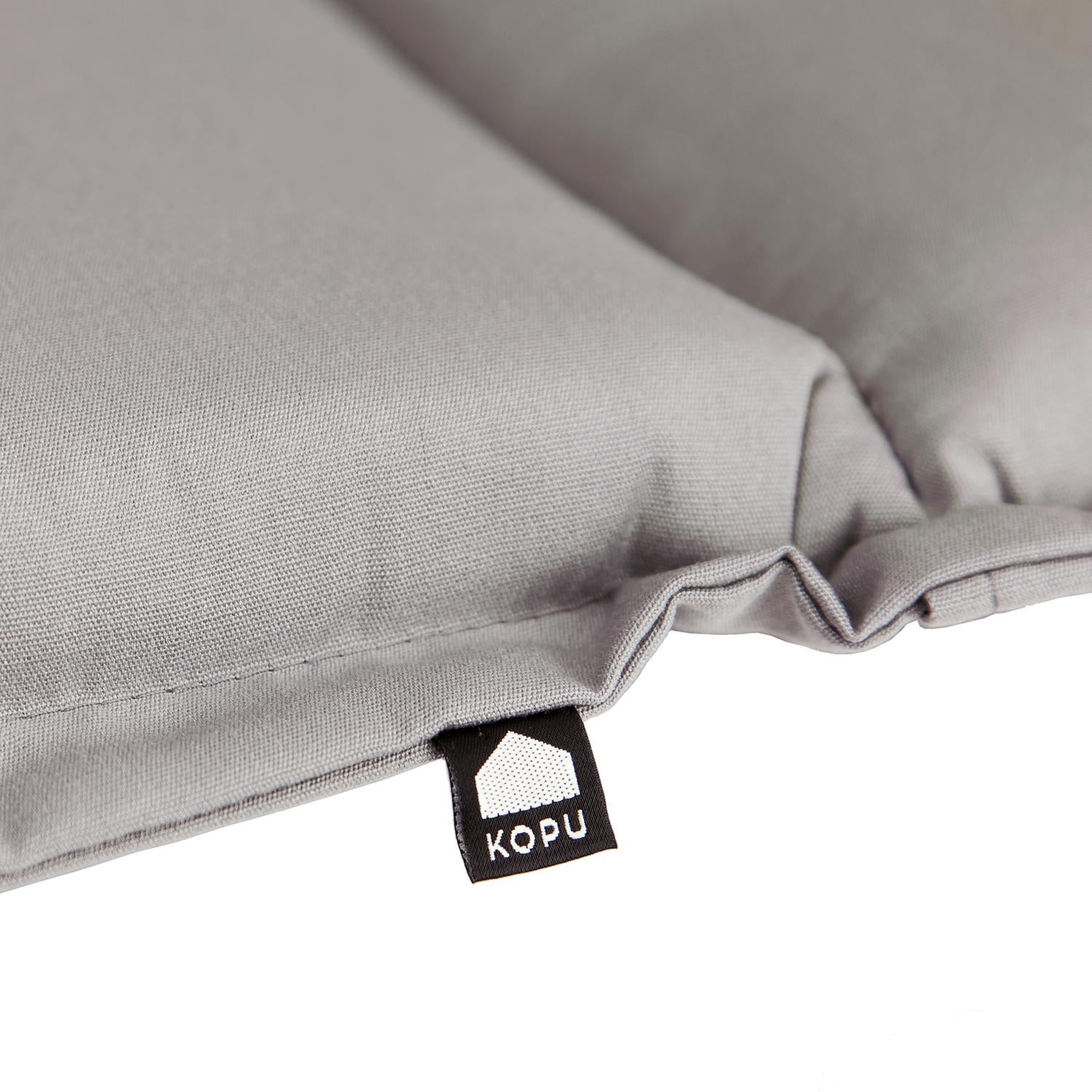 Kopu® Prisma Silver Bequemes Gartenkissen mit hoher Rückenlehne – 2 Stück