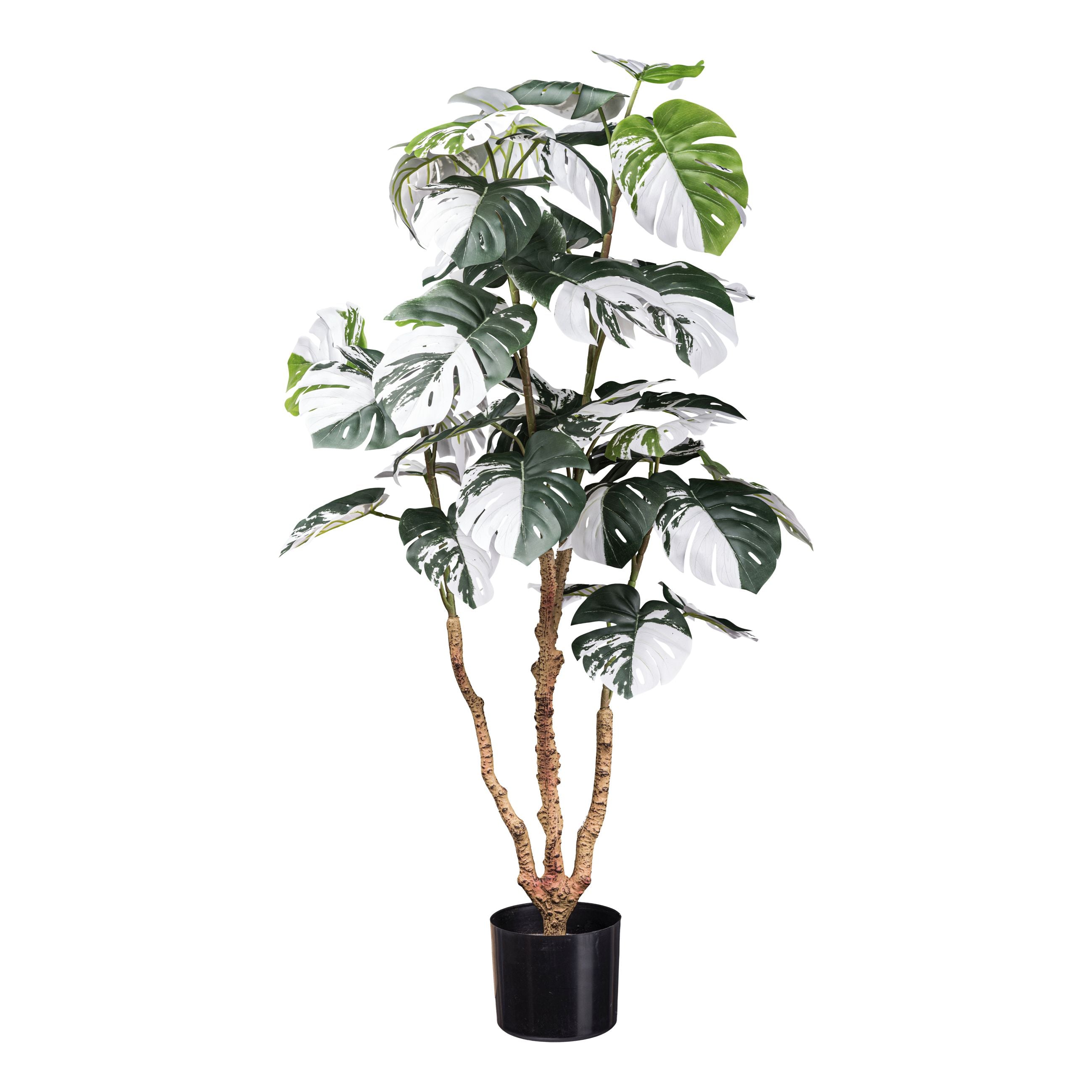 Kopu® Kunstplant Monstera Variegata 110 cm - 38 bladeren - Gatenplant