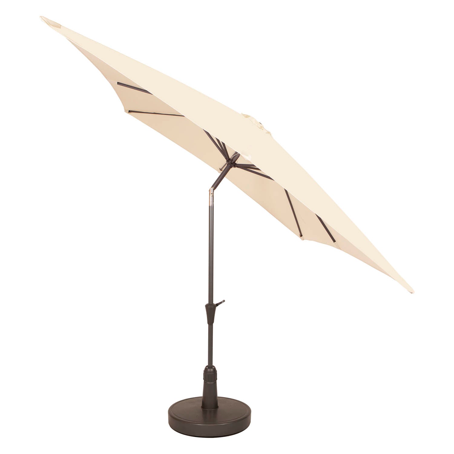 Kopu® vierkante parasol Malaga 200x200 cm met hoes - Naturel
