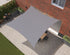 Kopu® Schaduwdoek 3x3m Vierkant Waterdicht 230 gram Zonnedoek - Grijs