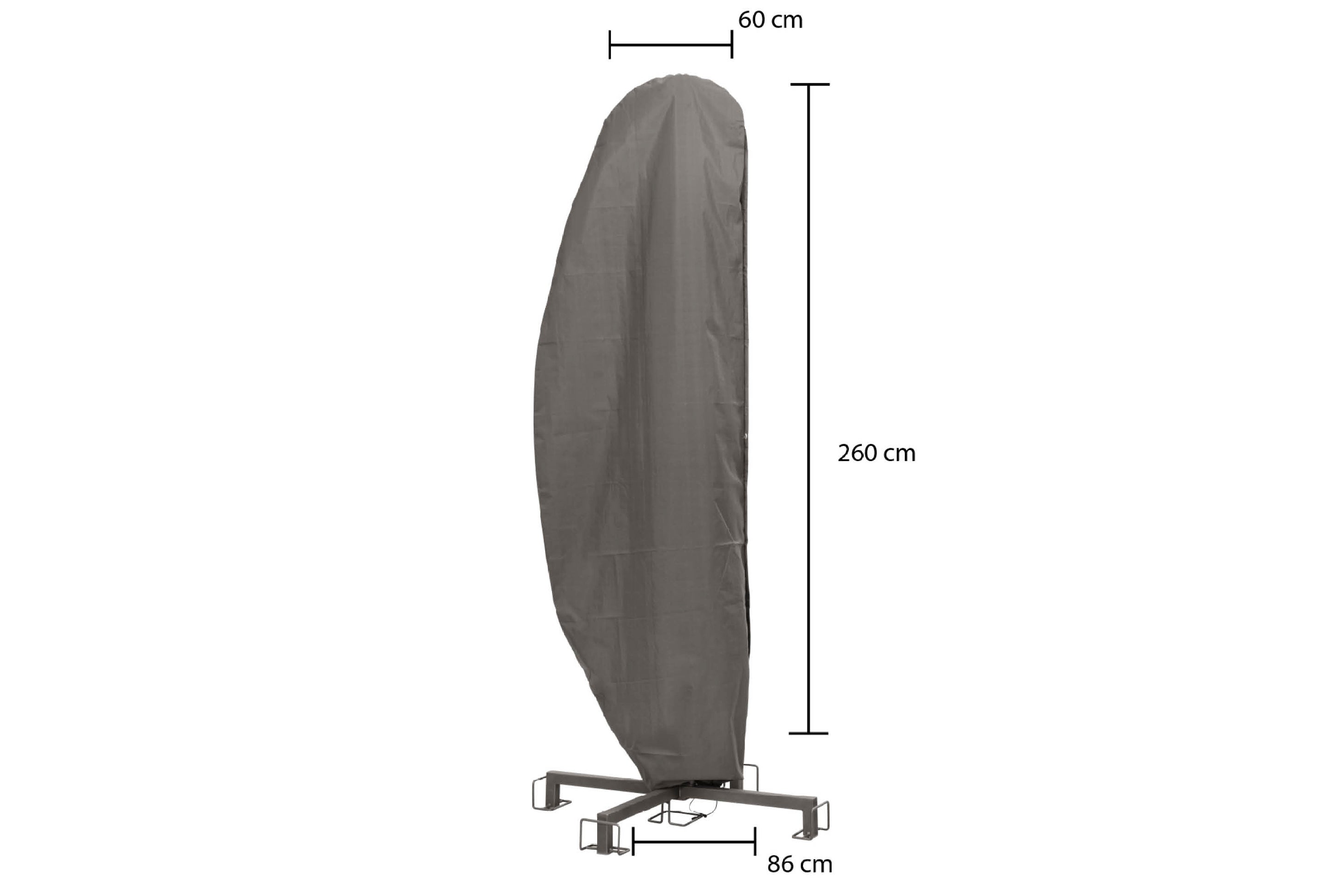 Kopu® Parasolhoes voor banana model Zweefparasol - Grijs