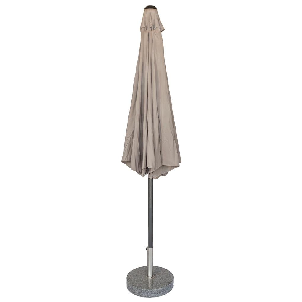 Kopu® Ronde stok-Parasol 300 cm Calma met Beschermhoes - Taupe
