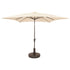 Kopu® vierkante parasol Malaga 200x200 cm met hoes - Naturel