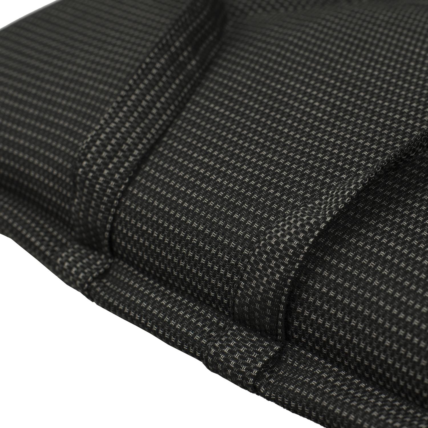 Kopu® Manchester Black - Comfortabel Tuinkussen met Hoge Rug - Zwart