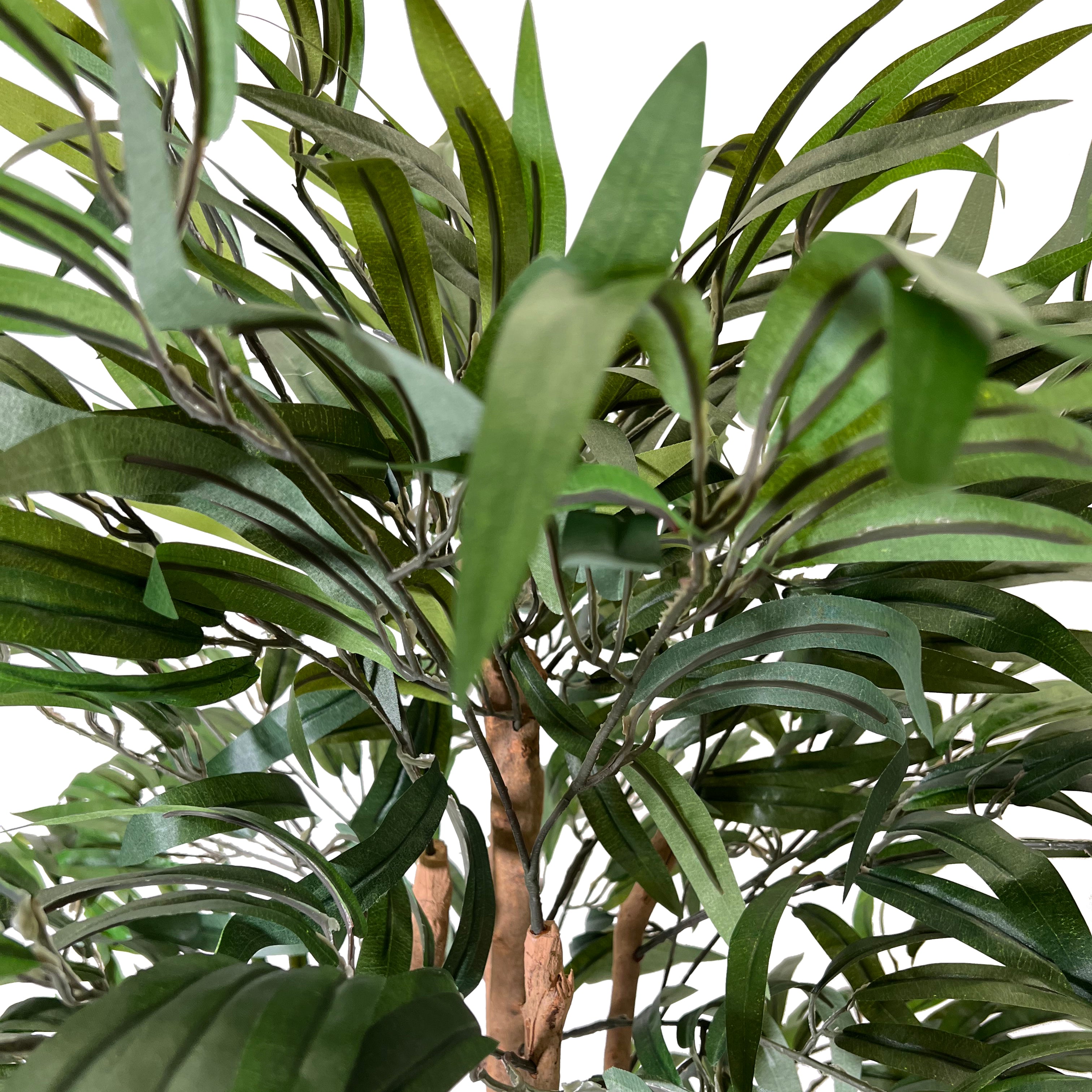 Kopu® Kunstplant Ficus 150 cm in witte pot - 720 bladeren
