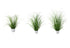Kopu® set 3 stuks kunstplanten Grasplant 40/50/60 cm in Witte Sierpot