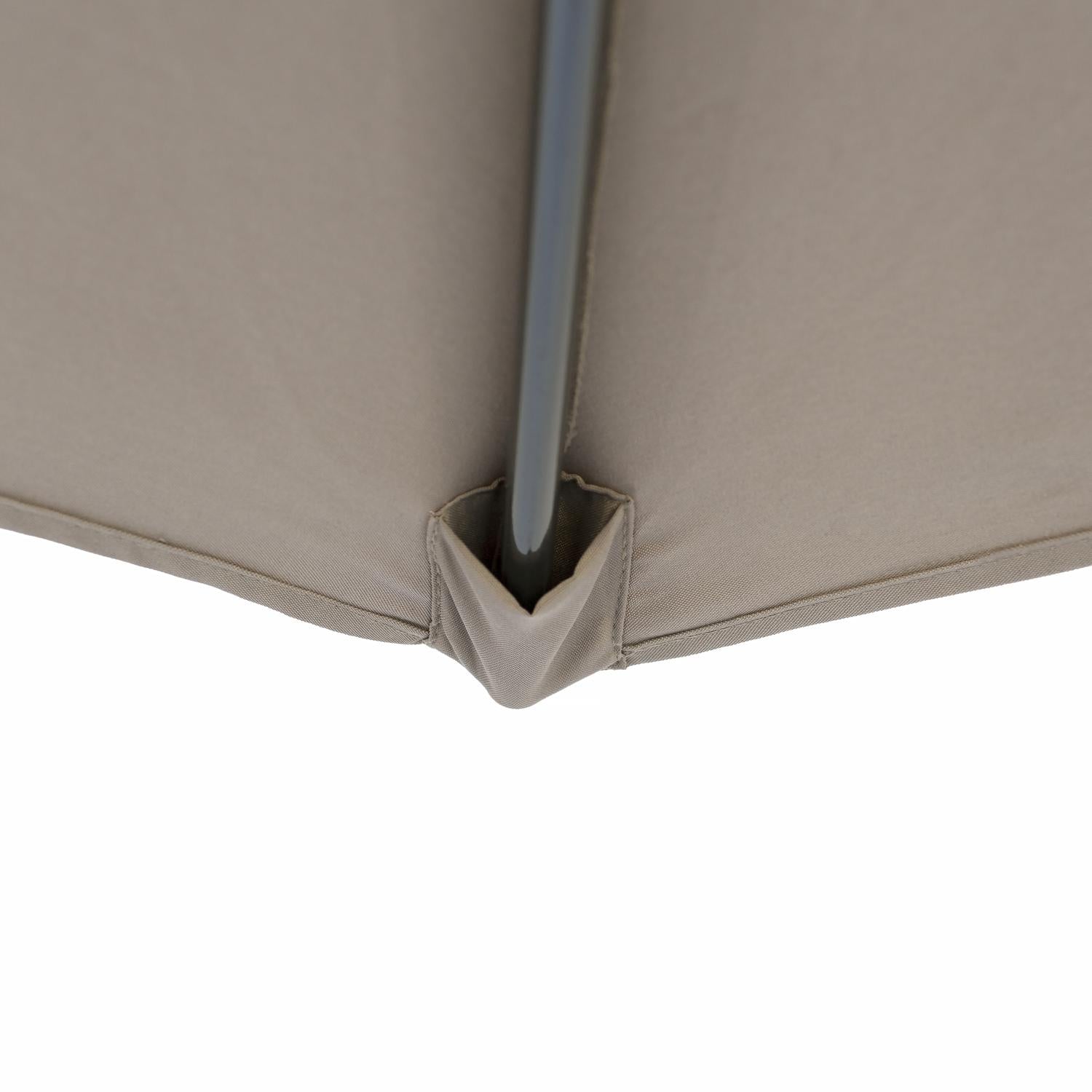 Kopu® Calma Taupe - Stevige Ronde Aluminium Parasol doorsnede 300 cm