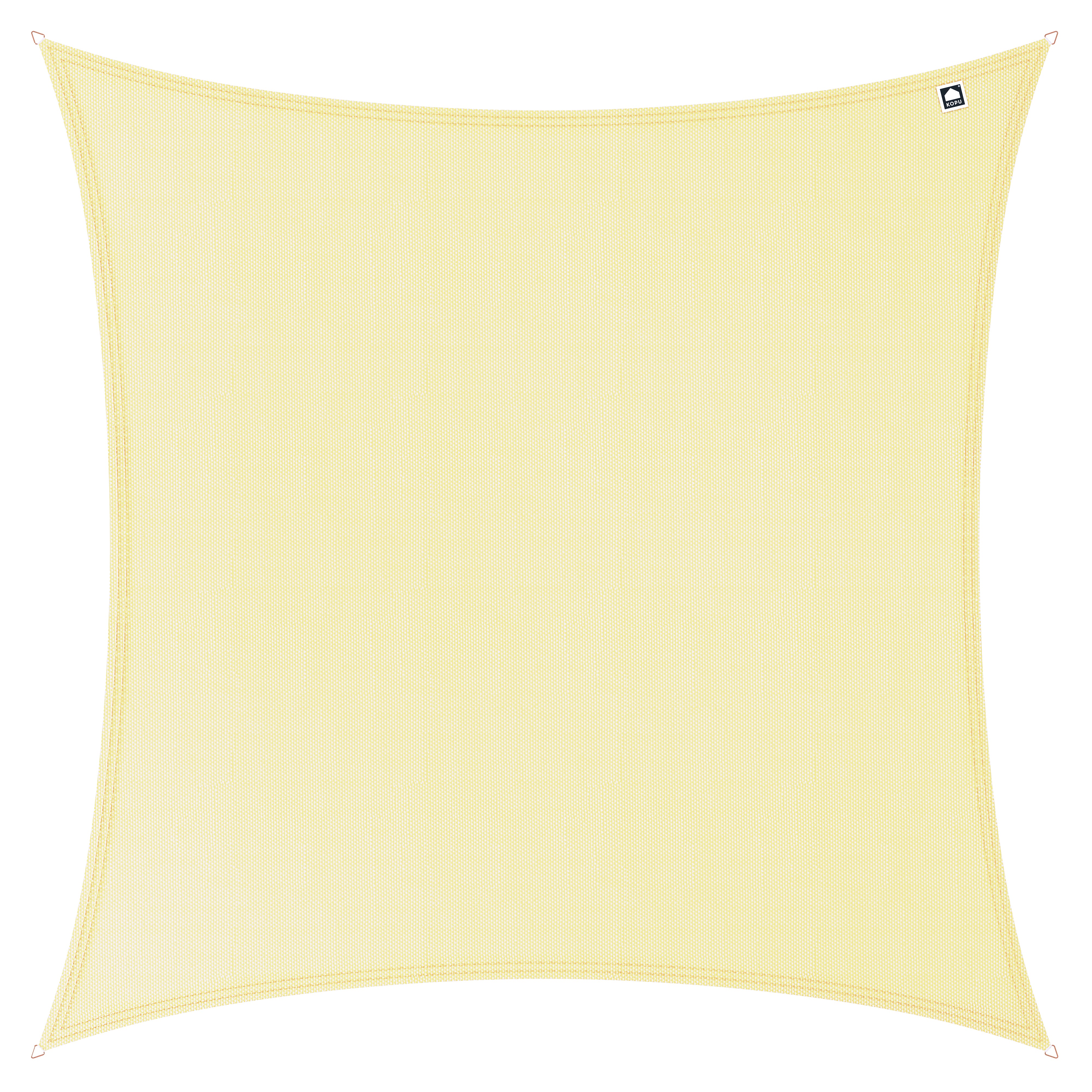 Kopu® Schaduwdoek 3x3m Vierkant Waterdicht 230 gram Zonnedoek - Creme