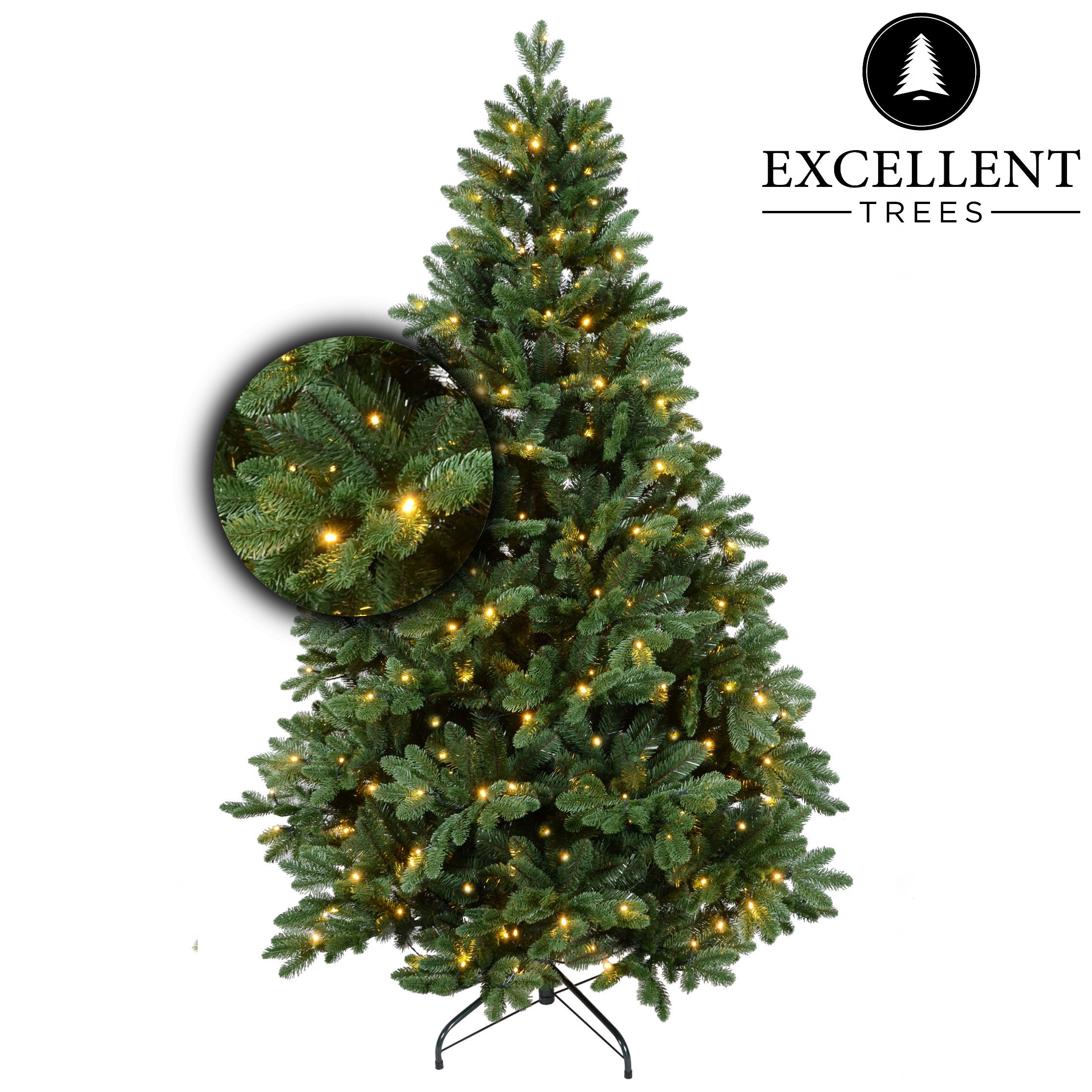 Premium Kerstboom Excellent Trees® LED Mantorp 210 cm met 380 Lampjes