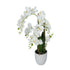 Kopu® Kunstbloem Orchidee 67 cm Wit In Bloempot Rond - Phalaenopsis