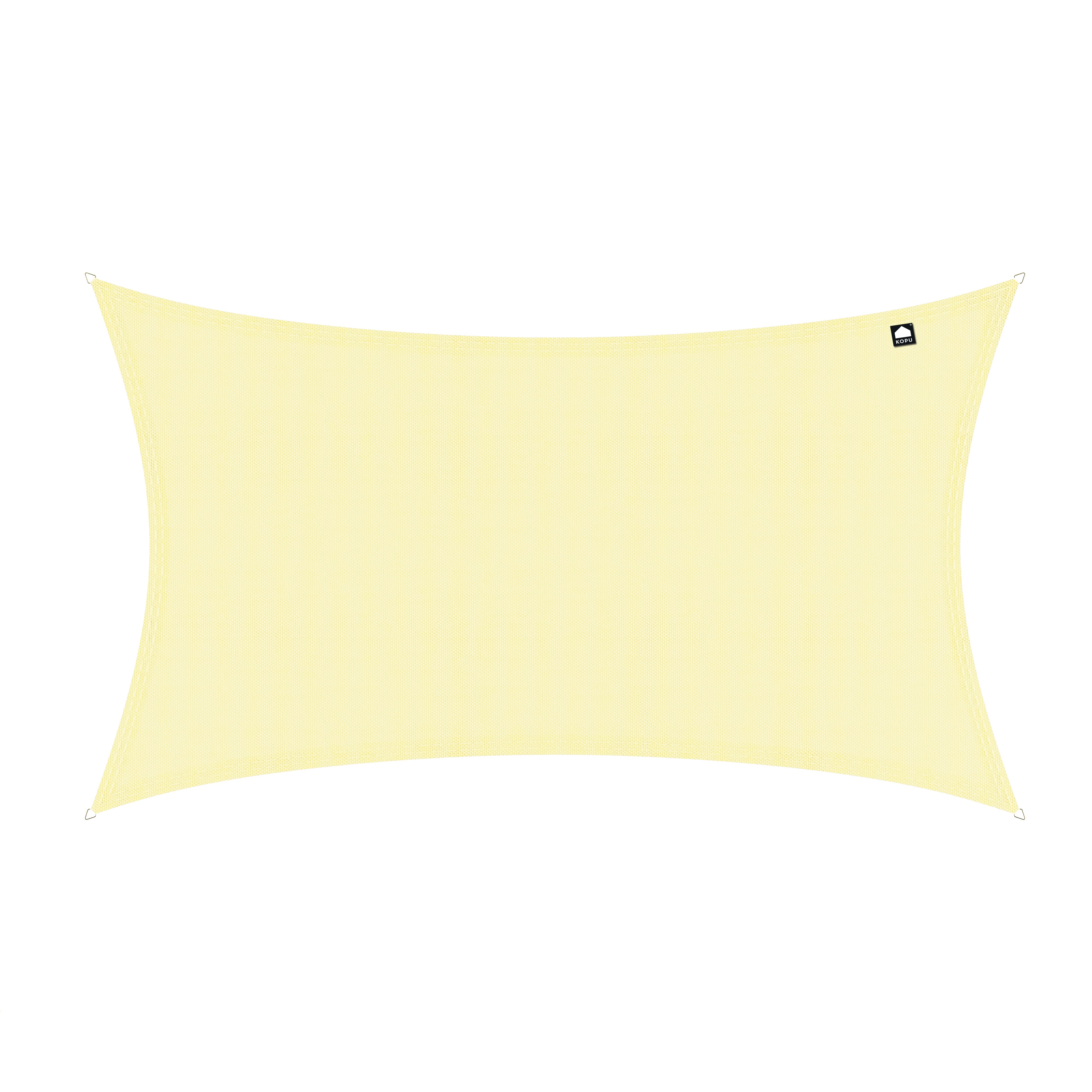Kopu® Schattiertuch, rechteckig, wasserdicht, 2 x 3 m – Sonnentuch – Creme