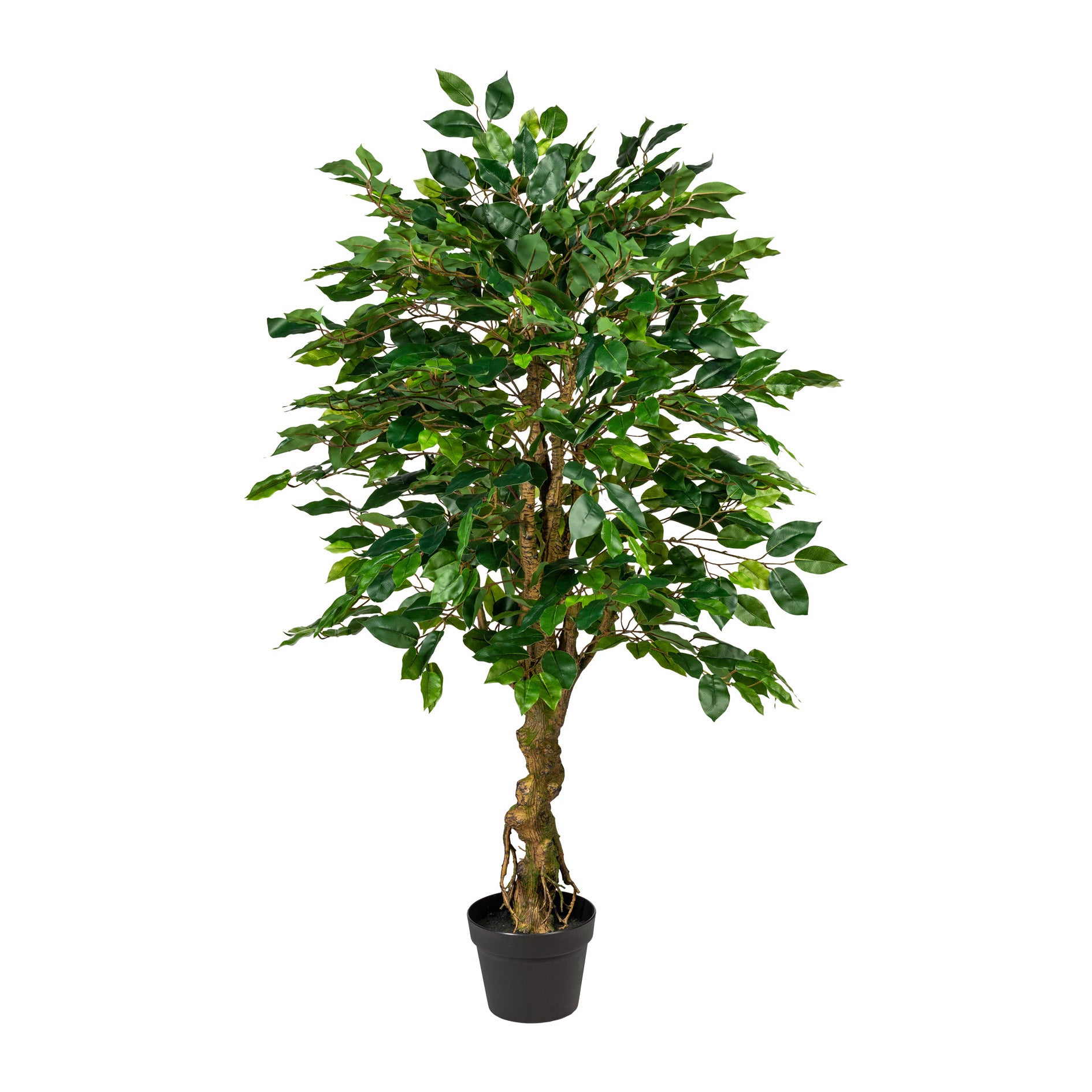 Kopu® Kunstplant Ficus 125 cm in pot met Natuurstam