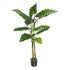 Kopu® Kunstpflanze Colocasia 140 cm - 8 Blätter - im schwarzen Topf