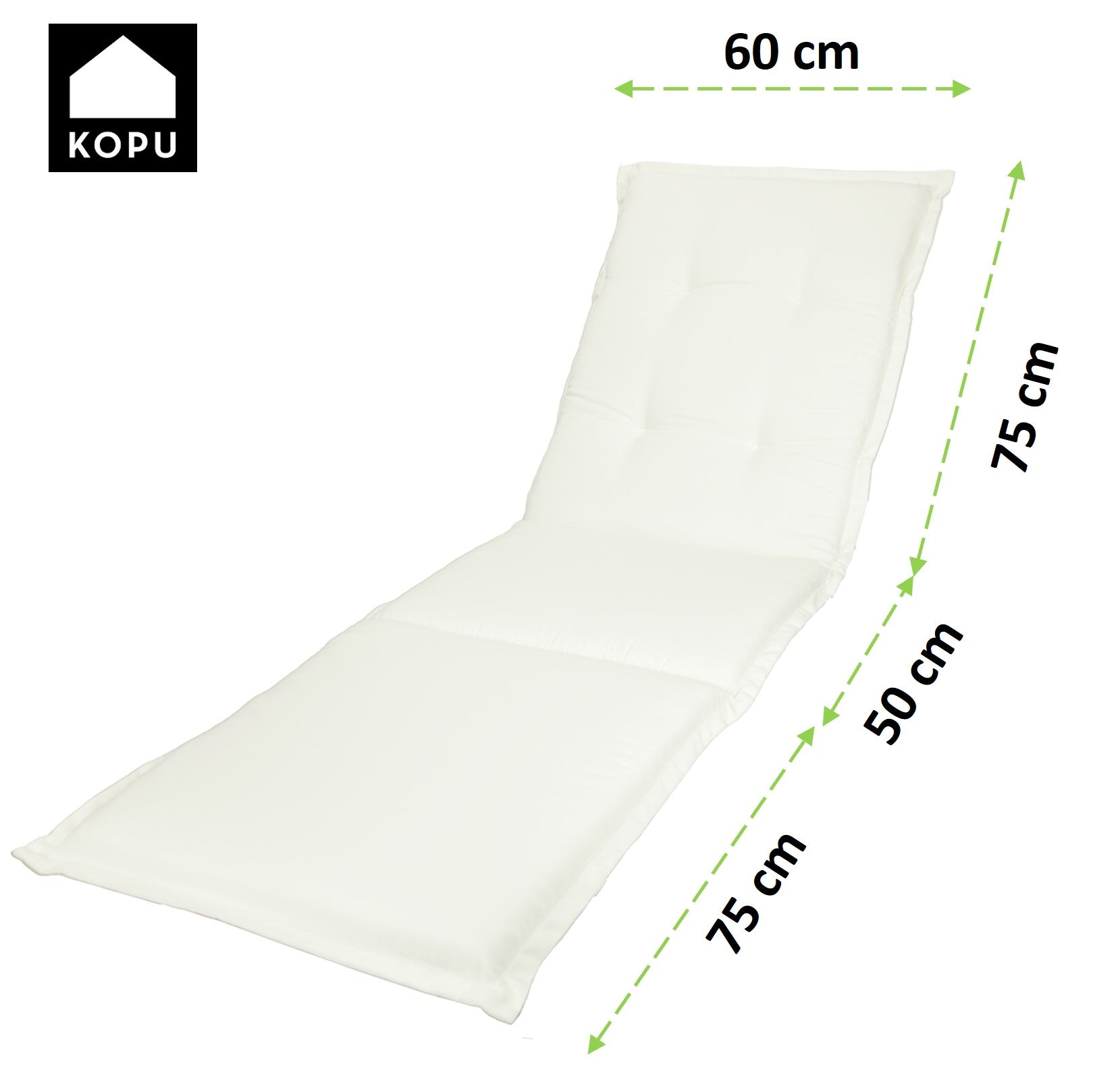 Kopu® Prisma Antraciet - Extra Comfortabel Ligbedkussen 195x60 cm