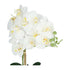 Kopu® Kunstbloem Orchidee 60 cm Wit met cement Sierpot - Phalenopsis