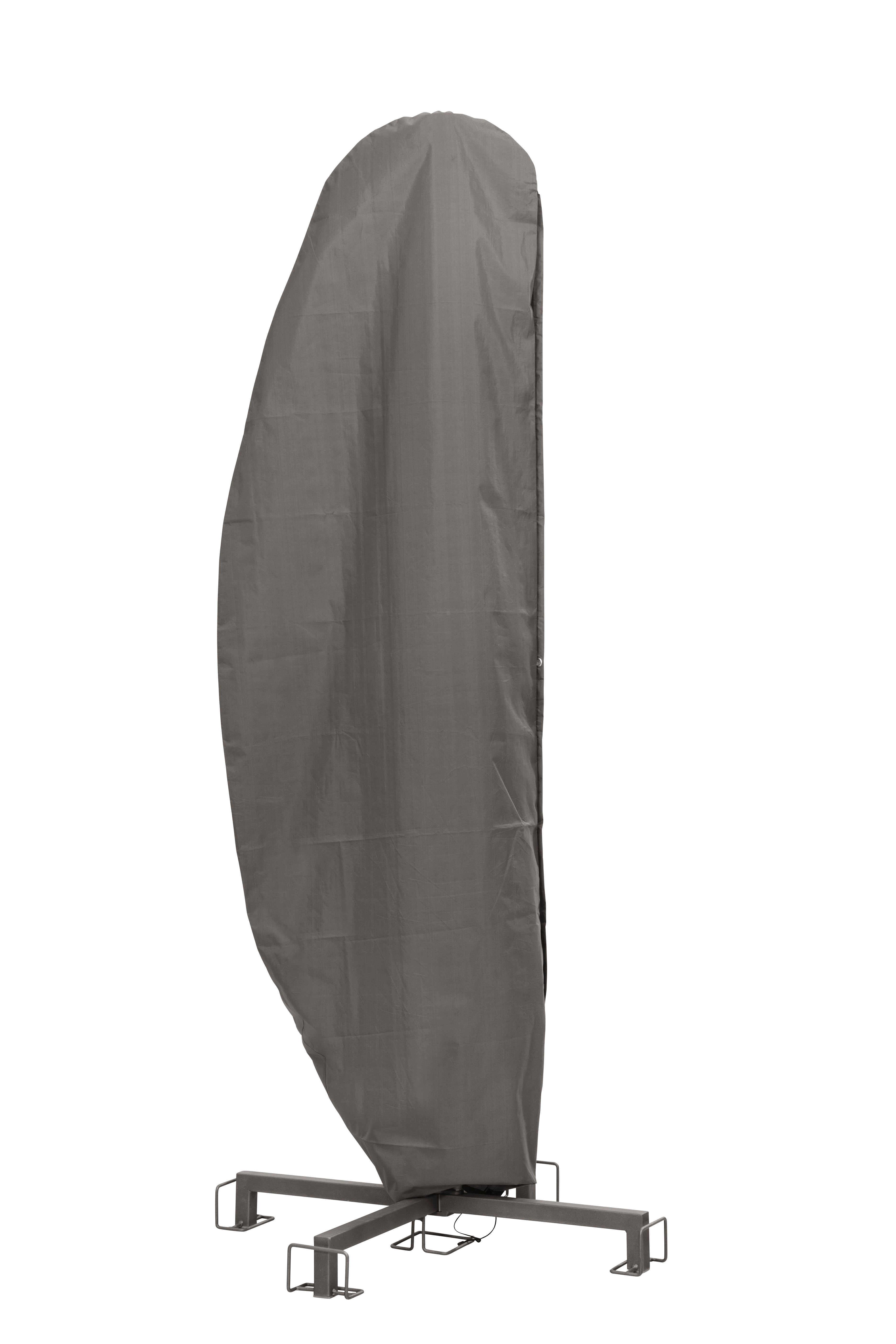 Kopu® Parasolhoes voor banana model Zweefparasol -  voor zwevende parasol van het type banana 4 meter - Grijs