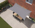 Kopu® Schaduwdoek Rechthoek 2x4 m Waterdicht - Zonnedoek - Grijs